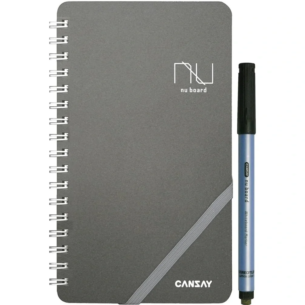 Nu Board Gray Spiral Notebook